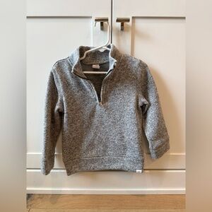 GAP Toddler Gray Knit Quarter-Zip